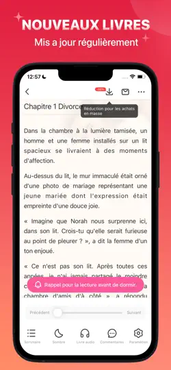 Capture d'écran de Kifflire: Livres Audio & Roman sur iPhone 4