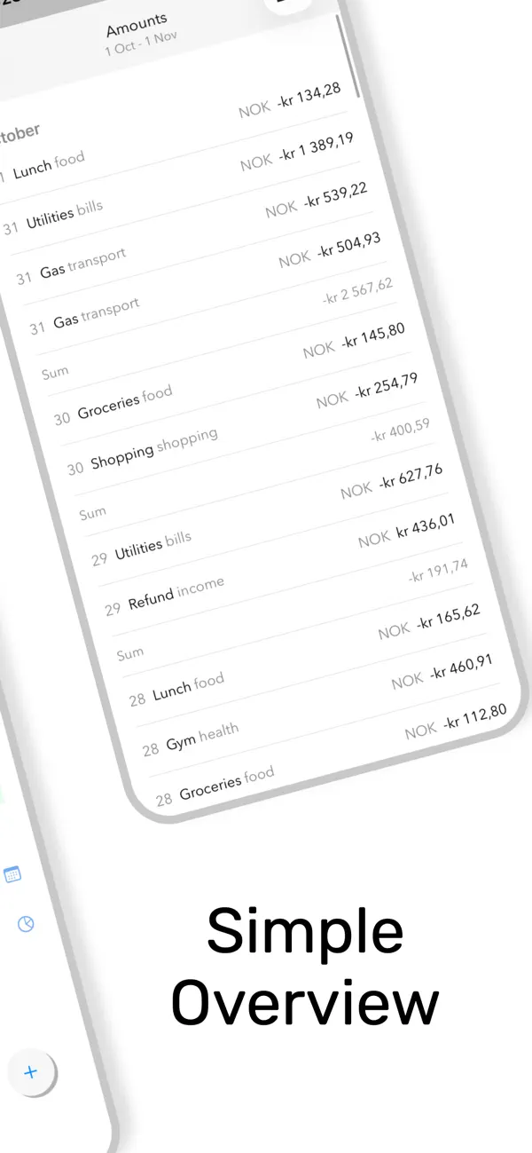 #2. Cashier - minimal budget app (iOS) By: Erlend Madsen
