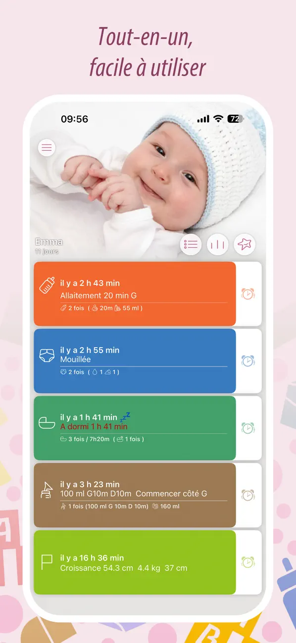 Screenshot #1 pour Baby Tracker - Suivi Bébé