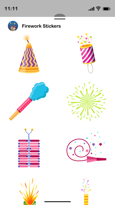 Fireworks Stickers! Screenshot