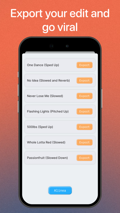 Alinea Music Screenshot