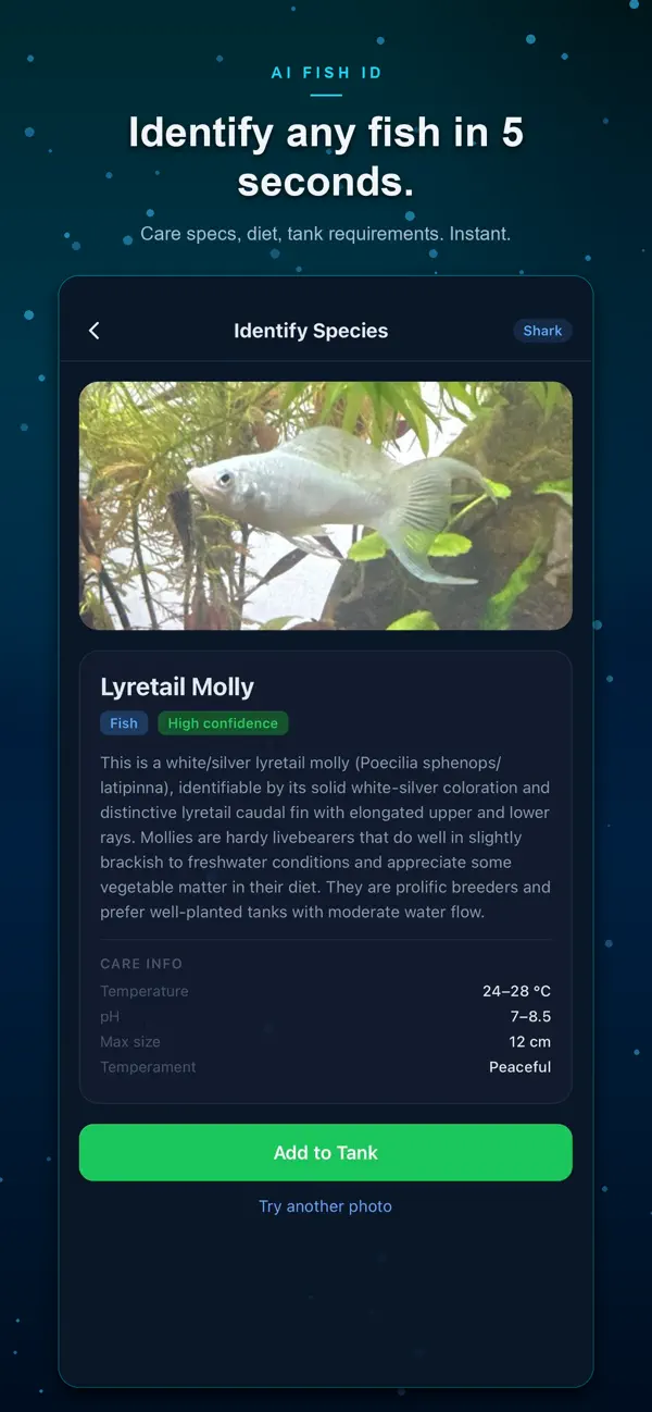 Screenshot #1 pour Aquadayum: AI Aquarium App