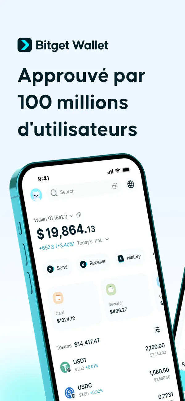 Screenshot #1 pour Bitget Wallet : cryptos et BTC
