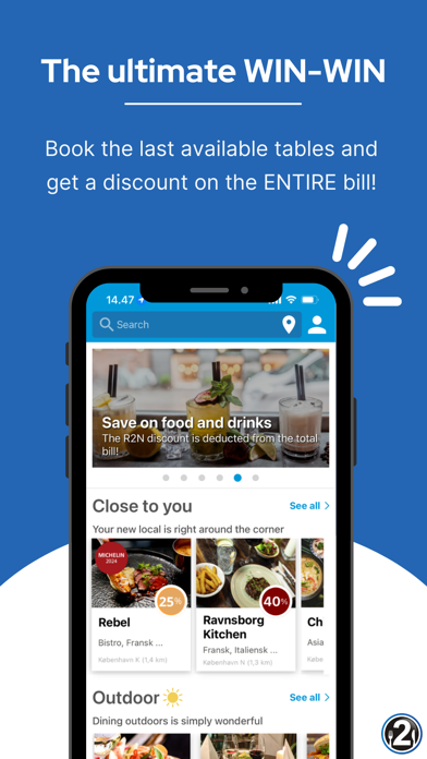 R2N - Discount on Restaurants Screenshot