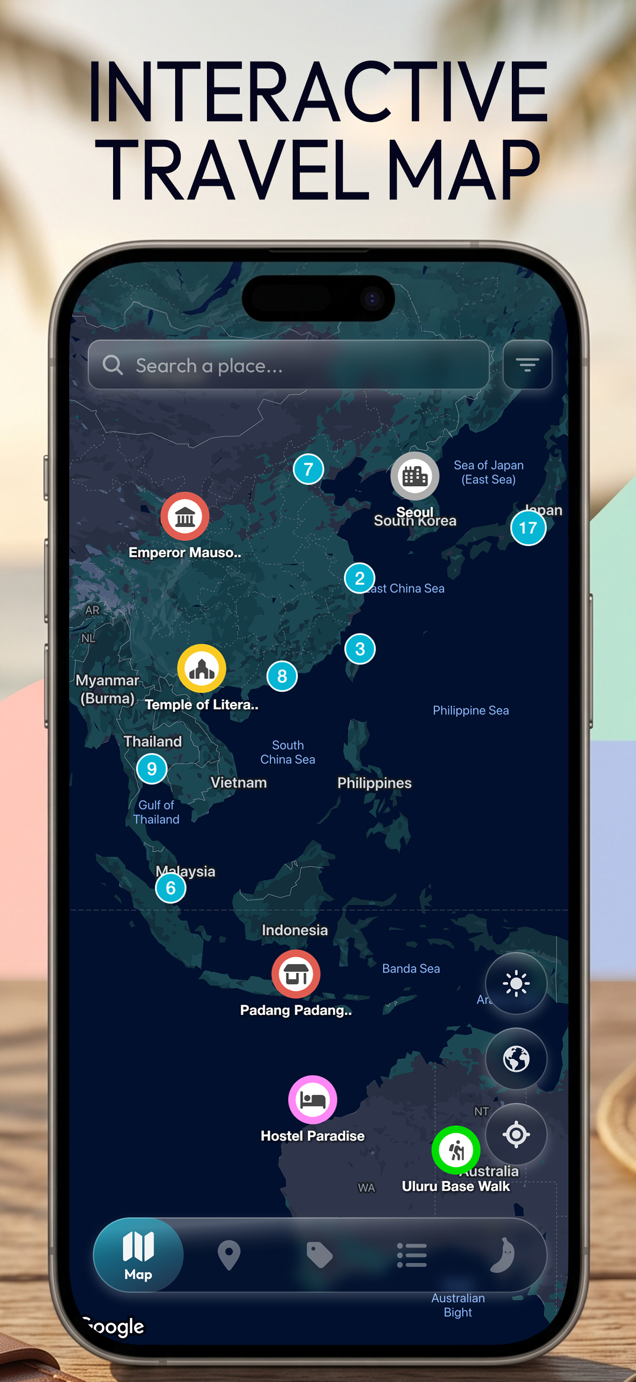 Peel The Map: Travel Tracker screenshot 2