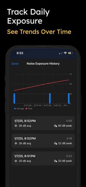 Decibel Meter & Dosimeter screenshot 4