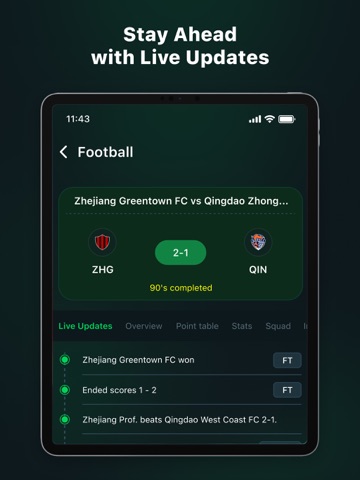 Live Football TV: Soccer Score iPad screenshot
