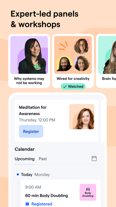 Shimmer Care: ADHD Coaching iPhone screenshot 4 - Health & Fitness app