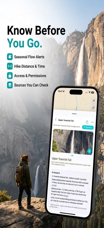 Waterfalls Near Me: Map screenshot 2 of 2