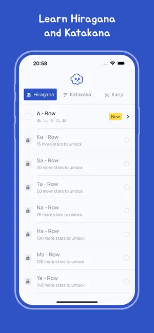 Kana Card - Learn Japanese screenshot 1