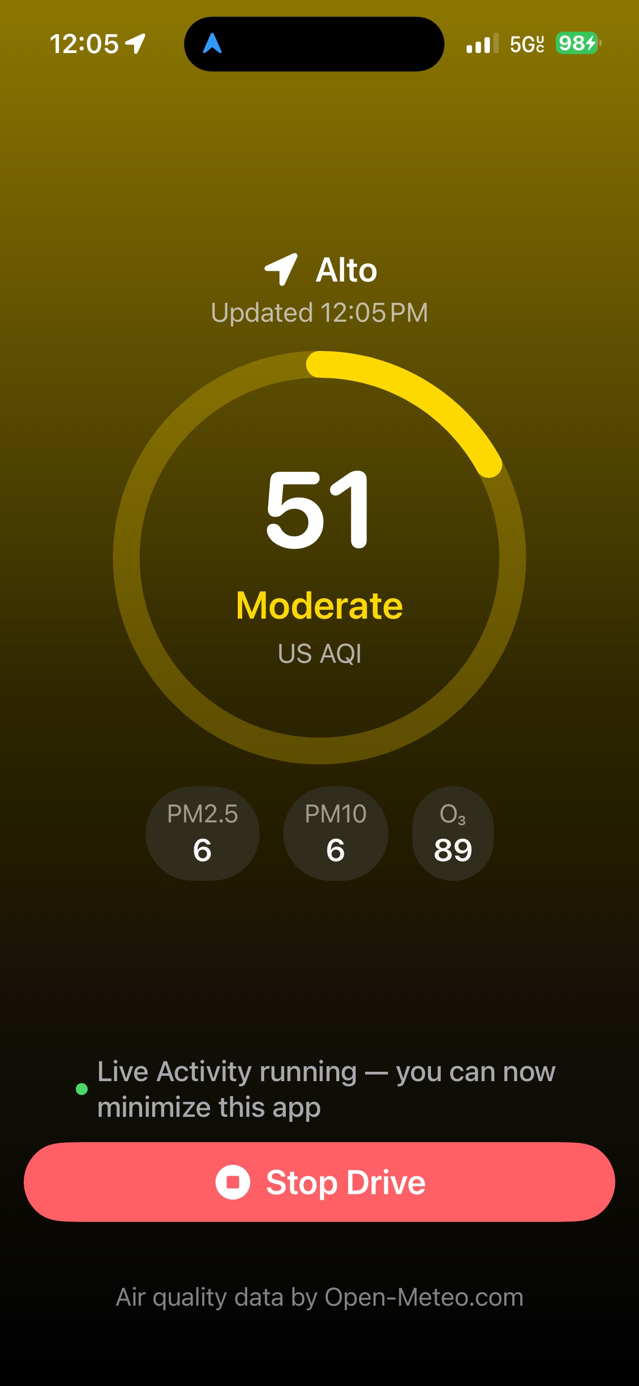 Screenshot 2 of Drive AQI