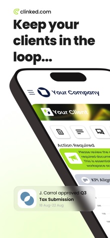 Clinked: Client portal, VDR Screenshot 1 of 5