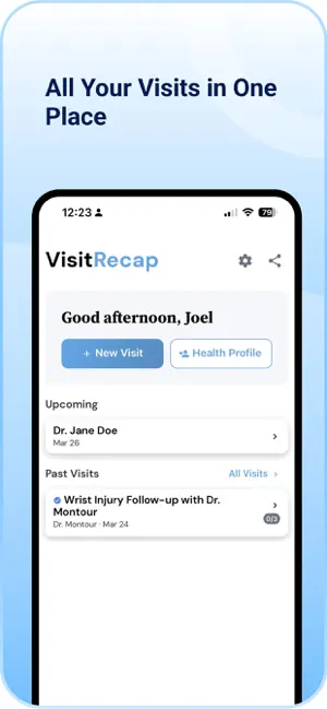 VisitRecap iPhone screenshot 3