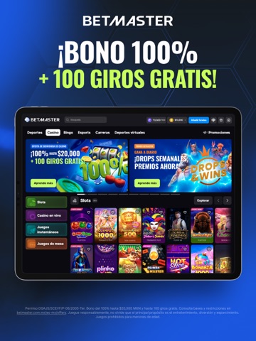 Betmaster - Casino En Vivo iPad screenshot 1