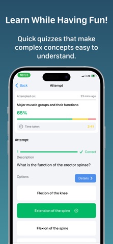 Kinesiology -Quiz iPhone screenshot