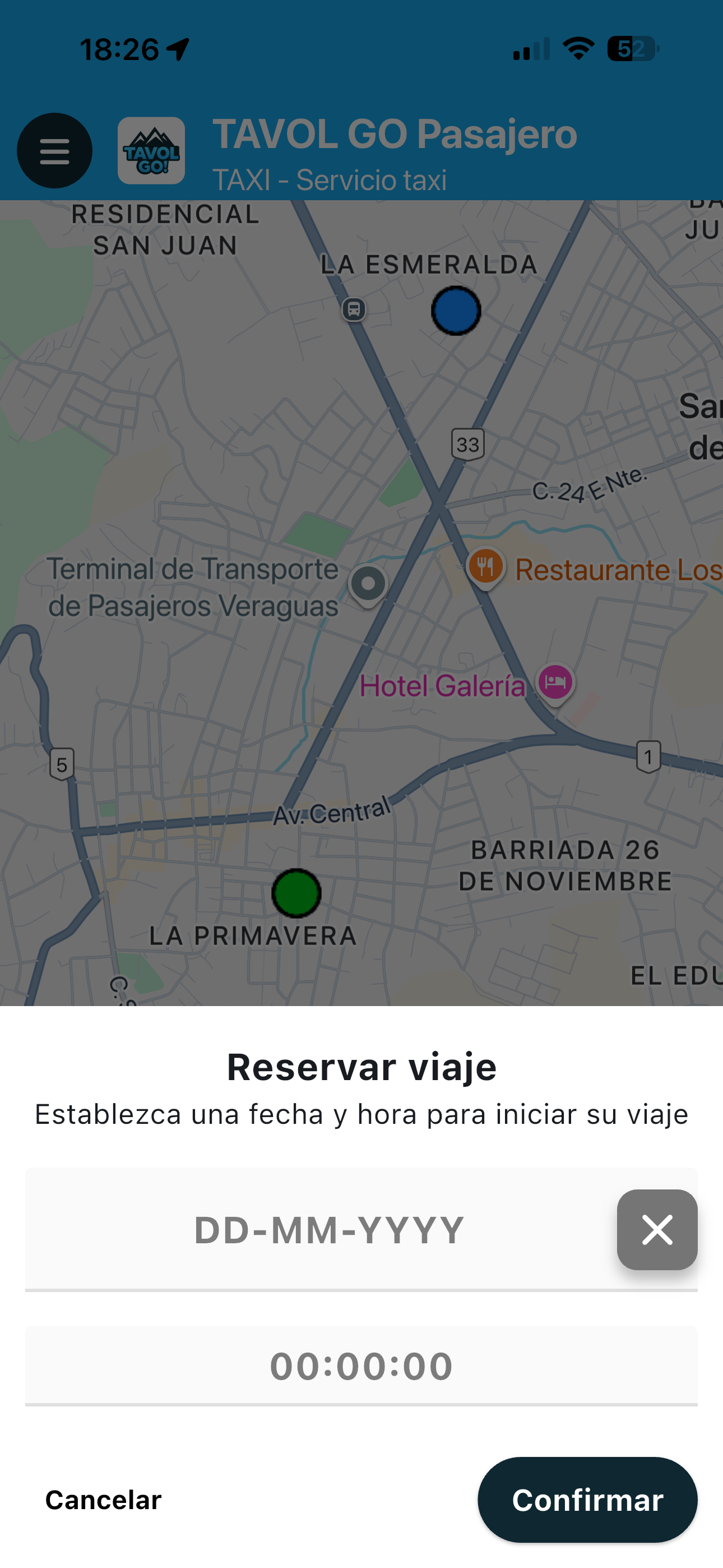 TavolGO Pasajero