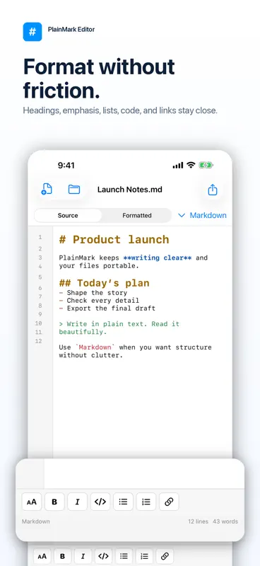 PlainMark Editor screenshot 4 of 6