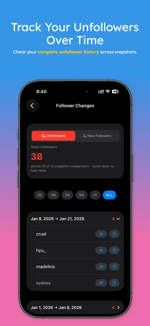 UnfollowPeek screenshot 4