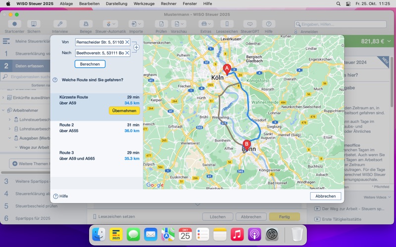 WISO Steuer 2025 Screenshot