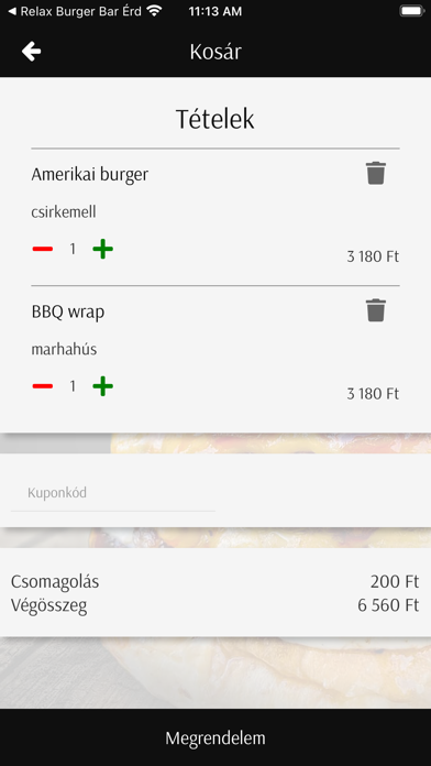 Relax Burger Bar Screenshot