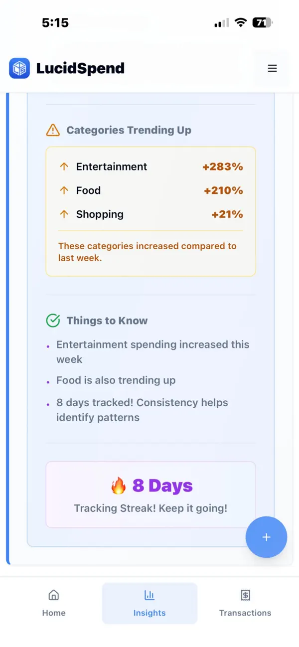 #5. LucidSpend (iOS) di: Swapnasharma Mantripragada