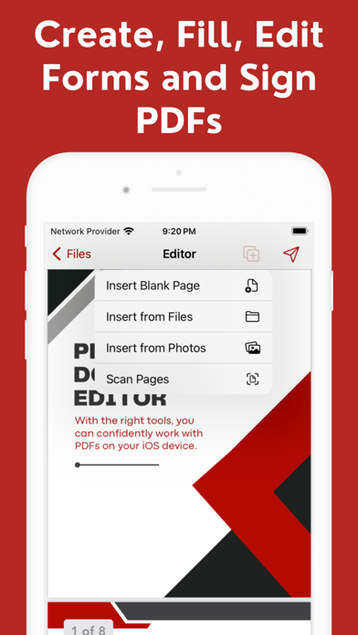 PDF Editor: Fill Edit,Sign PDF iPhone screenshot 4 - Business app