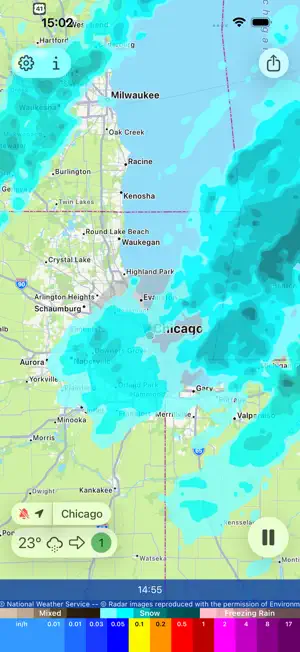 Rain Alarm Live Weather Radar screenshot 1