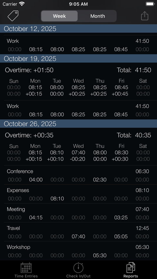 #5. Week Timer (iOS) 由: DM Design