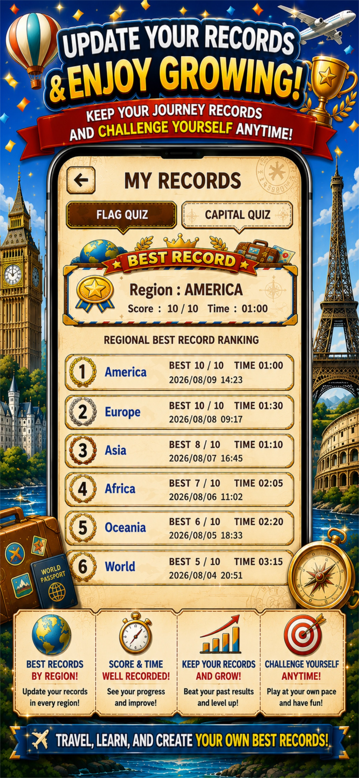 World Quiz Passport: Flags screenshot 4