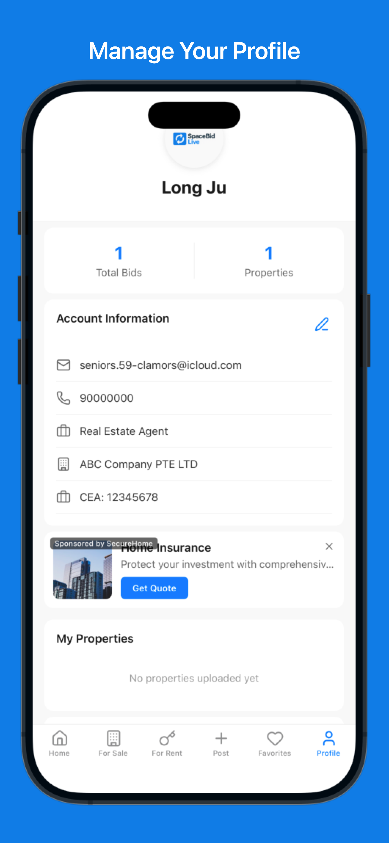 SpaceBid Live screenshot 4