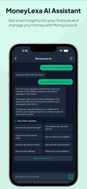 MoneyLexa — Expense Tracker screenshot 2