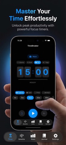 Focus DNA - Pomodoro Timer iPhone screenshot
