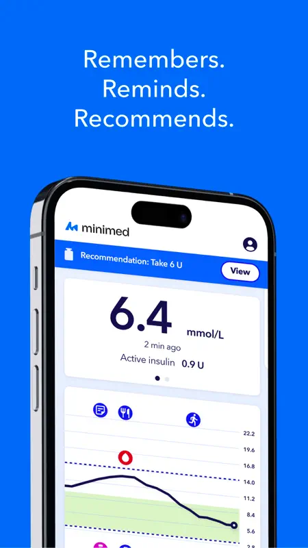 MiniMed Go app screenshot 1 of 4