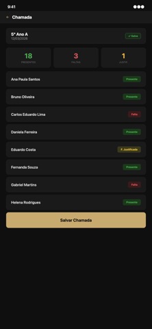 Caderno de Chamada Screenshot 3 of 3