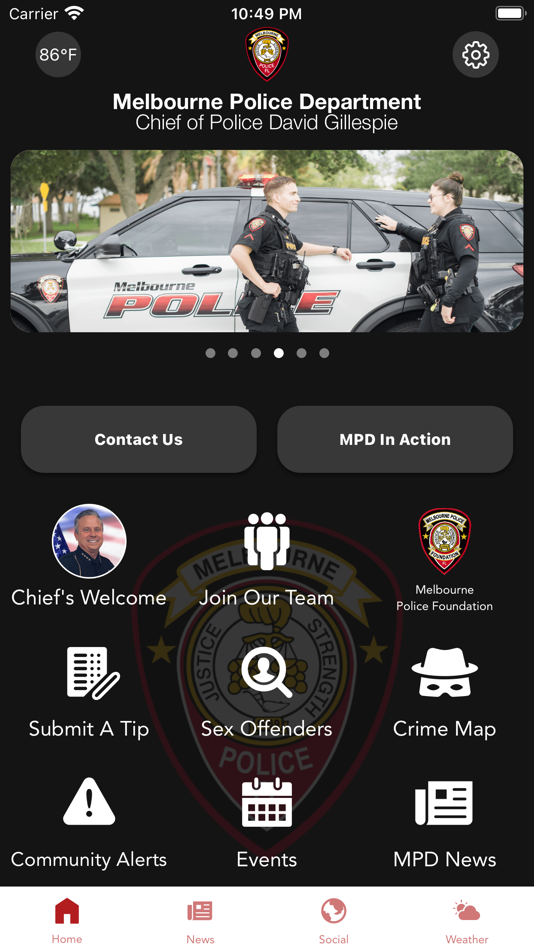 #2. Melbourne Police Department (iOS) 由: City of Melbourne, Florida