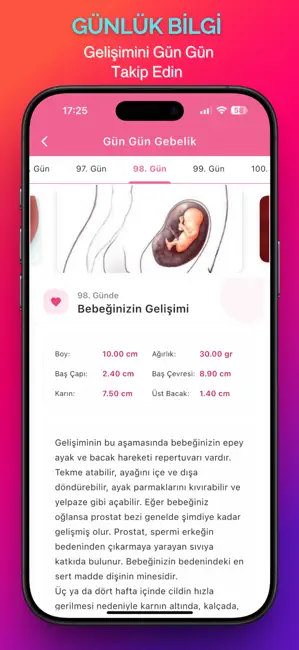 Gün Gün Gebelik Takibim iPhone screenshot 2