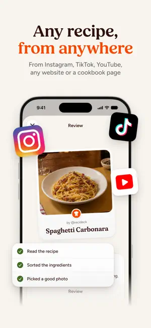 ReciDeck: Recipe Keeper & Box screenshot 1