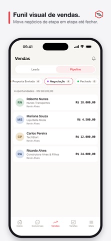Devskin CRM iPhone screenshot