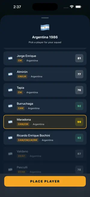 90+ Draft: Football Legends screenshot 3