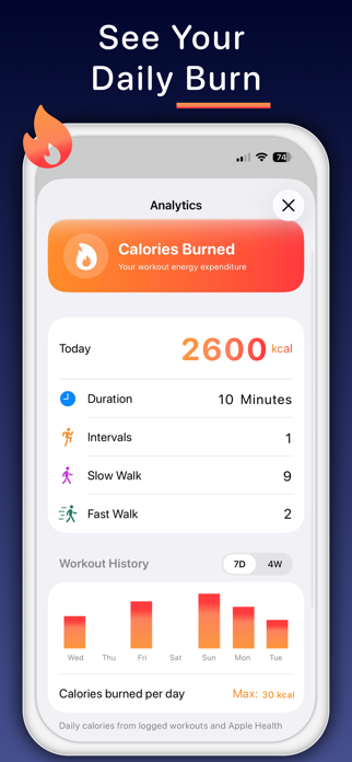 Interval Walk Fit App Screenshot 6 of 7