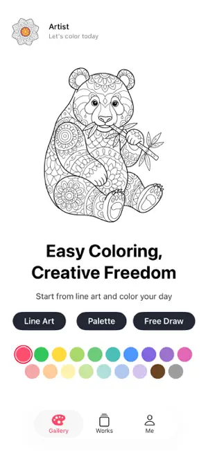 Huezy: Adult Coloring Games screenshot 2