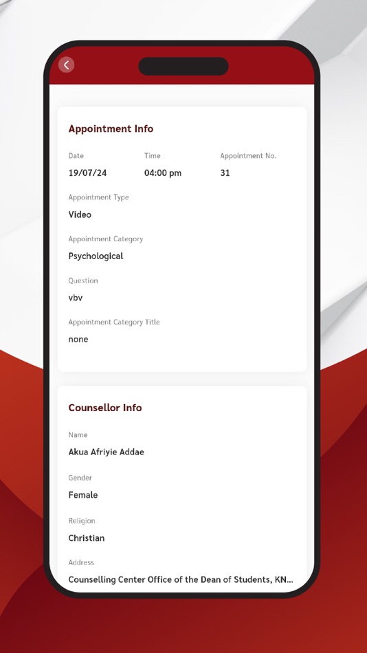 #5. KNUST eCounselling App (iOS) 由: Kwame Nkrumah University of Science and Technology