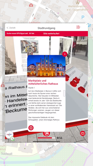 Beckum AR Stadtführung Screenshot