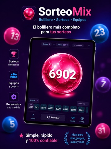 Bolillero y Sorteos- SorteoMix iPad screenshot 1