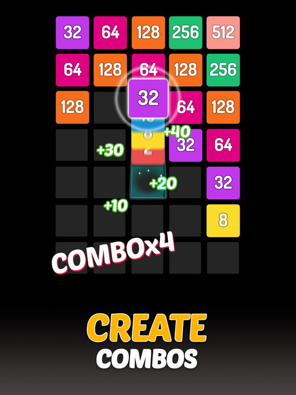 Screenshot #6 pour X2 Blocks : 2048 Number Puzzle