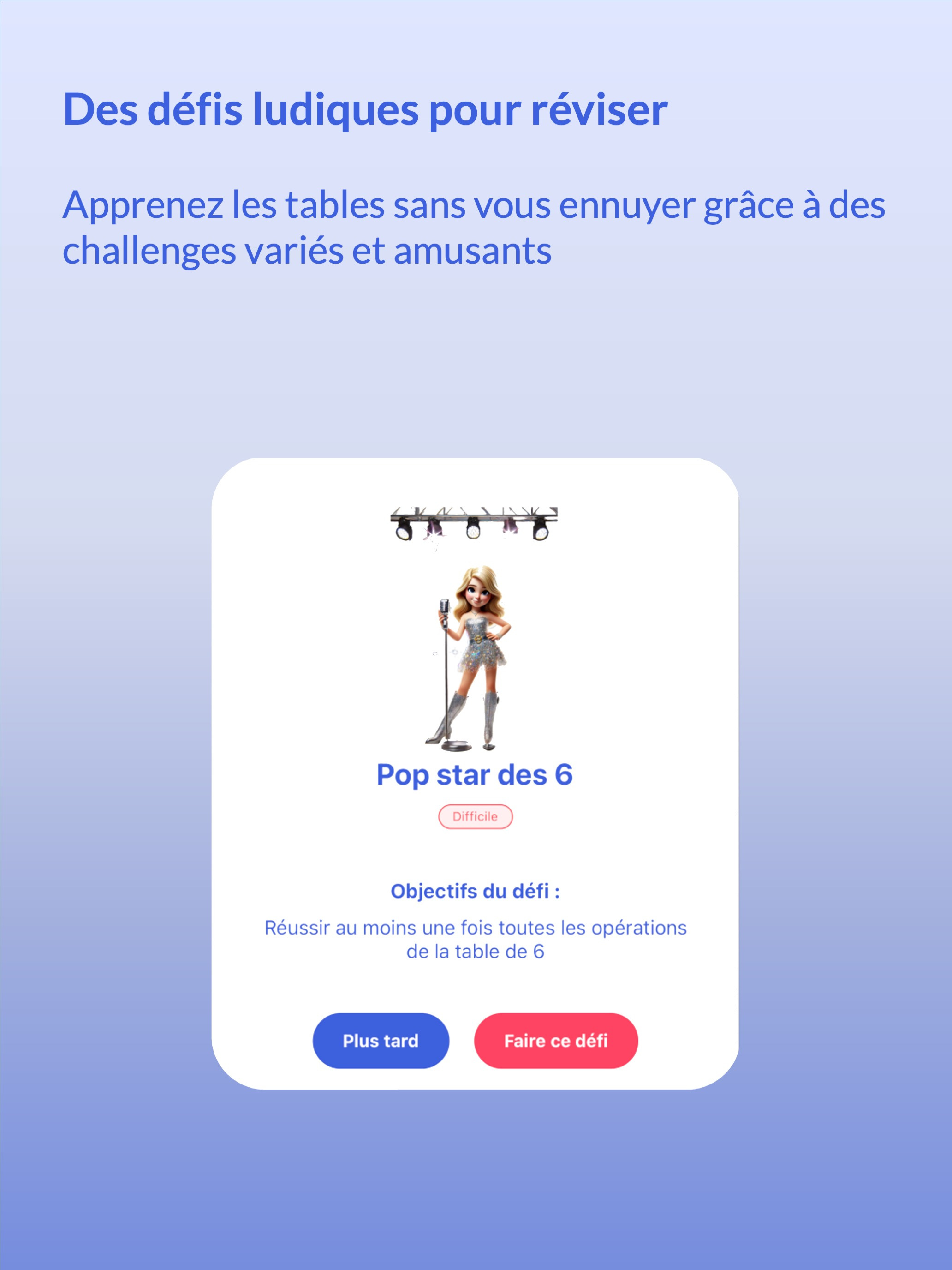 MyTables : calcul mental
