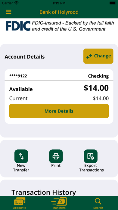Bank of Holyrood Screenshot