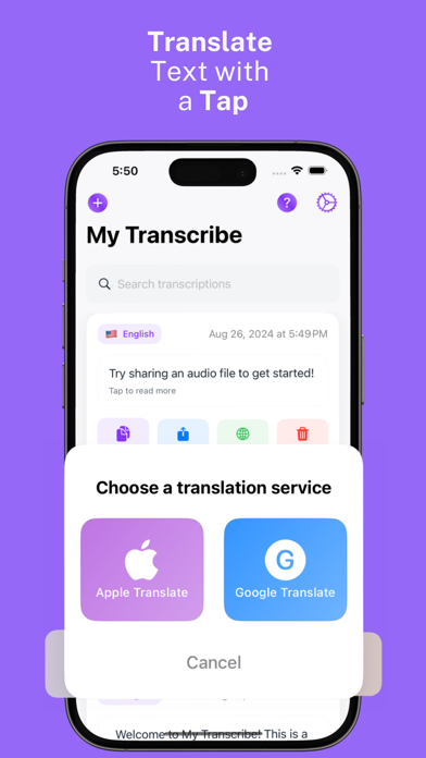 Ai Transcribe Audio To Text Screenshot