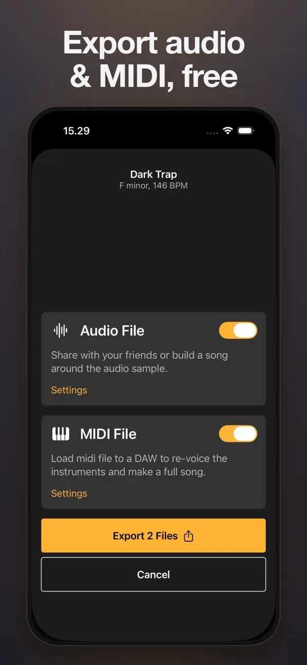 Screenshot #3 pour Songen: Create Music & Beats