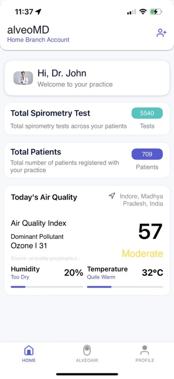 #1. alveoMD (iOS) De: Roundworks Technologies Private Limited